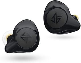 img 4 attached to 🎧 Черные беспроводные наушники KZ S2 True Wireless TWS - Bluetooth v5.0, гибрид 1DD + 1BA, игровые наушники, сенсорное управление, спортивные наушники с шумоподавлением