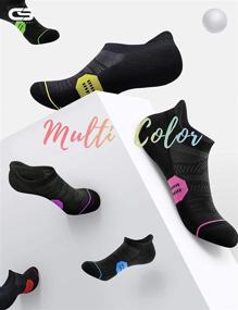 img 2 attached to CelerSport Women's Ankle Athletic Socks - 6 Pack Low Cut Tab Cushioned Running Socks