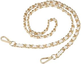 img 4 attached to 👜 Premium Leather Crossbody Bag Chains: Replacement Purse Chain Strap - 47.2'