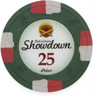 🎰 claysmith gaming: pack of 50 showdown poker chips, heavyweight 13.5-gram clay composite set for authentic poker experience логотип