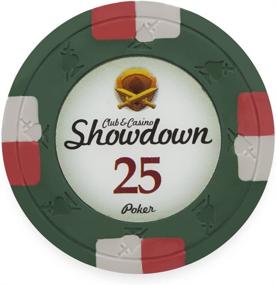 img 4 attached to 🎰 Claysmith Gaming: Pack of 50 Showdown Poker Chips, Heavyweight 13.5-Gram Clay Composite Set for Authentic Poker Experience