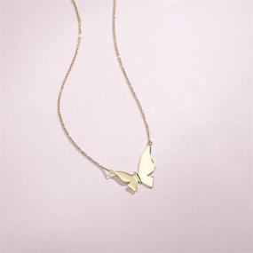 img 2 attached to FANCIME Polished Butterfly Necklace Extender