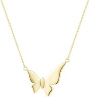 fancime polished butterfly necklace extender logo