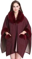 π§₯ faux fur cloak poncho cape for women by folobe logo