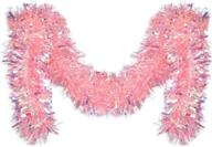 🎄 ccinee pink tinsel garland - ideal for christmas tree decorations, weddings, birthdays - party supplies - 17 feet logo