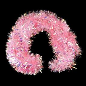 img 3 attached to 🎄 CCINEE Pink Tinsel Garland - Ideal for Christmas Tree Decorations, Weddings, Birthdays - Party Supplies - 17 Feet
