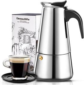 img 4 attached to ☕ 4-Cup Stovetop Espresso Maker - Classic and Rich Brews Moka Pot for Italian Cuban Coffee