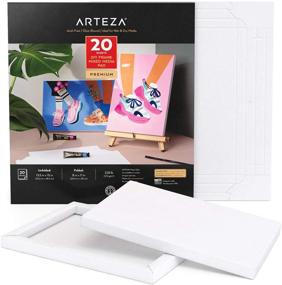 img 4 attached to 🎨 Arteza Mixed Media Paper Foldable Canvas Pad, 8x11 Inches, 20 Sheets, DIY Frame, Heavyweight Multi-purpose Paper, 228 lb, 370 GSM, Acid-Free, Art Supplies for Painting, Drawing & Mixed Media Art