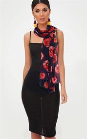 img 3 attached to GERINLY Lightweight Poppy Flower Oblong Women's Accessories