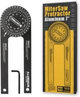 precision protractor: aluminum engraved baseboard carpentry tool for accurate measurements логотип