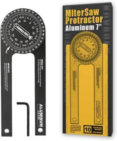 img 4 attached to Precision Protractor: Aluminum Engraved Baseboard Carpentry Tool for Accurate Measurements