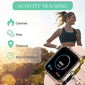 img 2 attached to 📱 PUBU Smart Watch: Waterproof Fitness Tracker with Heart Rate Monitor & Step Counter, Compatible with Android & iPhone