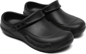 img 4 attached to 👞 Ultimate Comfort and Durability: JSWEI Resistant Clogs - Kitchen Men's Shoes