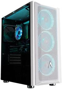 img 4 attached to 💻 Allied Gaming Patriot Liquid Cooled Desktop PC: Intel Core i-7 10700K, AMD RX 6700XT 12GB, 120mm Liquid Cooling, 16GB DDR4 3200MHz, 512GB PCI-E NVMe SSD, Z490 Motherboard, 800W 80+ Gold Certified Power Supply, Addressable RGB Fans, WiFi Ready