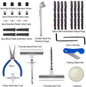 img 3 attached to 🔧 BETOOLL 67Pc Набор для ремонта шин: автомобиль, мотоцикл, квадроцикл, джип, грузовик, трактор - Полный возврат возможен при неудовлетворении клиента.