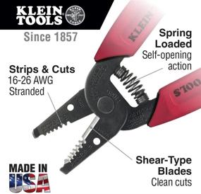img 3 attached to 💪 Efficient Wire Stripping and Cutting: Klein Tools 11046 Wire Stripper/Cutter 16-26 AWG Stranded