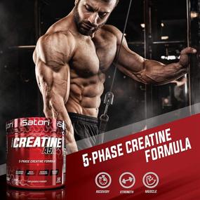 img 3 attached to Enhanced Muscle Growth & Strength Building with iSatori Creatine A5X - Advanced 5-Phase Creatine Monohydrate Powder for Training, Weight Lifting & Recovery - Unflavored Dietary Supplement (50 Servings)