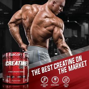 img 2 attached to Enhanced Muscle Growth & Strength Building with iSatori Creatine A5X - Advanced 5-Phase Creatine Monohydrate Powder for Training, Weight Lifting & Recovery - Unflavored Dietary Supplement (50 Servings)
