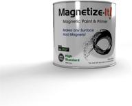 🧲 magnetize-it! magnetic paint and primer - black 8 oz: achieve efficient magnetization with high standard yield (mihyd-2186) logo