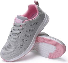 img 4 attached to FUDYNMALC Athletic Comfortable Sneakers Breathable Women's Shoes for Athletic