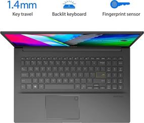 img 1 attached to 💻 ASUS VivoBook 15 OLED K513 Thin & Light Laptop, 15.6" OLED Display, Intel Core i5-1135G7 Processor, Intel Iris Xe Graphics, 12GB RAM, 512GB PCIe SSD, Fingerprint Reader, Windows 10 Home, Indie Black, K513EA-AB54