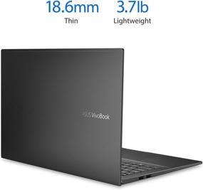 img 2 attached to 💻 ASUS VivoBook 15 OLED K513 Thin & Light Laptop, 15.6" OLED Display, Intel Core i5-1135G7 Processor, Intel Iris Xe Graphics, 12GB RAM, 512GB PCIe SSD, Fingerprint Reader, Windows 10 Home, Indie Black, K513EA-AB54