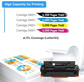 img 2 attached to TRUE IMAGE Compatible Toner Cartridge Replacement for Canon 046H 046: High-Quality Ink for Color ImageCLASS MF733Cdw MF731Cdw MF735Cdw LBP654Cdw MF731 MF733 Printer (4-Pack)