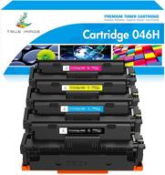 true image compatible toner cartridge replacement for canon 046h 046: high-quality ink for color imageclass mf733cdw mf731cdw mf735cdw lbp654cdw mf731 mf733 printer (4-pack) logo