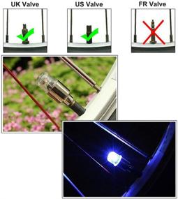 img 1 attached to FICBOX 10PCS LED Car Wheel Lights Flash Tyre Wheel Valve Cap Light For Car Trucks Motorcycle Bike (Multicolor Blue)