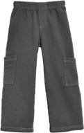 👖 boys fleece cargo pants by city threads: ideal for school and outdoor play | made in usa logo