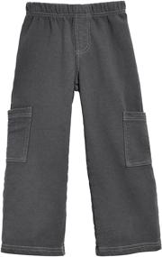 img 2 attached to 👖 Boys Fleece Cargo Pants by City Threads: Ideal for School and Outdoor Play | Made in USA