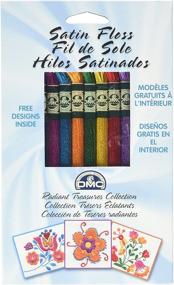 img 1 attached to 🧵 DMC 1008FPK1 Shiny Radiant Treasures Satin Embroidery Floss Pack, Assorted Colors, 8.7 Yards