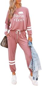 img 3 attached to 👗 ETCYY Women's Athletic Sweatsuit Jumpsuits in Jumpsuits, Rompers & Overalls - Trendy Clothing for Women