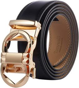 img 4 attached to 👔 Belts by Tonywell: Stylish, Adjustable Leather Men's Accessories for Fashionable Designers