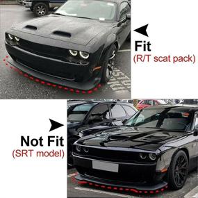 img 3 attached to Front Bumper Lip Splitter Protector Replacement For 2015-2021 Dodge Challenger Scat Pack