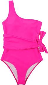 img 3 attached to 👙 RXRXCOCO Women's Shoulder Bathing Swimsuit Swimwear - Swimwear Clothing for Ladies in Swimsuits & Cover Ups