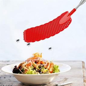 img 1 attached to 🪰 RMISODO Extendable Fly Swatter - 4 Piece Set with Telescopic Handle - Stainless Steel Manual Swatting Tool - Random Color