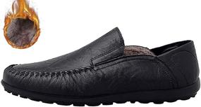 img 3 attached to 👞 Boleone Leather Casual Driving 1887 Black46 Men's Shoes: Stylish Loafers & Slip-Ons