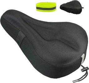 img 4 attached to Geronmine Gel Bike Seat Cover: Ultimate Comfort for Men and Women during Indoor and Outdoor Cycling