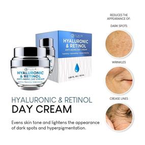 img 2 attached to 💧 CLAIR BEAUTY Hyaluronic & Retinol Anti Aging Day Cream - Reduces Wrinkles, Evens Skin Tone, and Fades Dark Spots - 50mL