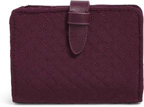 img 4 attached to 💼 Stylish and Secure: Vera Bradley Women's Microfiber Small Wallet with RFID Protection - The Perfect Accessory for Women