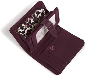 img 3 attached to 💼 Stylish and Secure: Vera Bradley Women's Microfiber Small Wallet with RFID Protection - The Perfect Accessory for Women