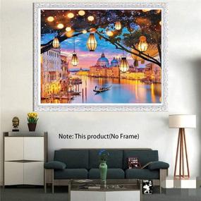 img 1 attached to 🎨 Наборы для самостоятельной вышивки бриллиантами 5D DIY размером 20X16 дюймов для взрослых - Набор для росписи по номерам, бриллиантовое искусство для декора гостиной дома и идеальный подарок