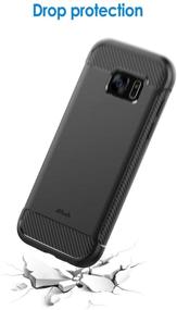 img 1 attached to JETech Samsung Galaxy S7 Case – Carbon Fiber Design, Black, with Shock-Absorption for Enhanced Protection