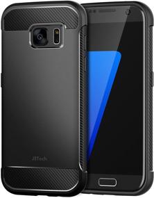 img 4 attached to JETech Samsung Galaxy S7 Case – Carbon Fiber Design, Black, with Shock-Absorption for Enhanced Protection