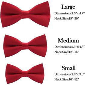 img 1 attached to 🤵 Premium Pre-Tied Adjustable Wedding Men's Accessories Set for Ties, Cummerbunds & Pocket Squares by Wirarpa
