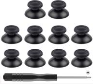 enhance your gaming experience with mekela 5 pairs of replacement thumbsticks for ps4 controllers - includes cross screwdriver! logo