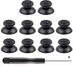 img 4 attached to Enhance Your Gaming Experience with Mekela 5 Pairs of Replacement Thumbsticks for PS4 Controllers - Includes Cross Screwdriver!