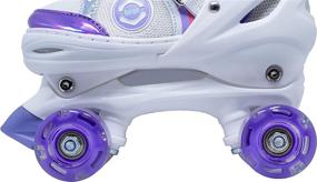 img 1 attached to 🎢 Experience the Thrill with WiiSHAM Fun Roll Adjustable Canvas Roller Skates!