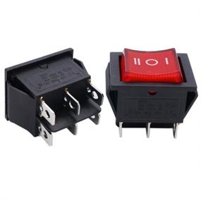 Mini Interruptor Switch Negro Rojo On Off 15a 250v /20a 125v